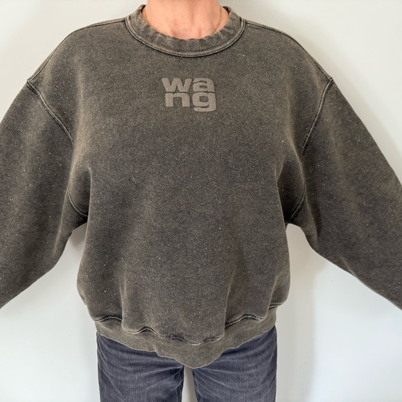Alexander Wang Charcoal Crewneck Sweater - Picture 3 of 7
